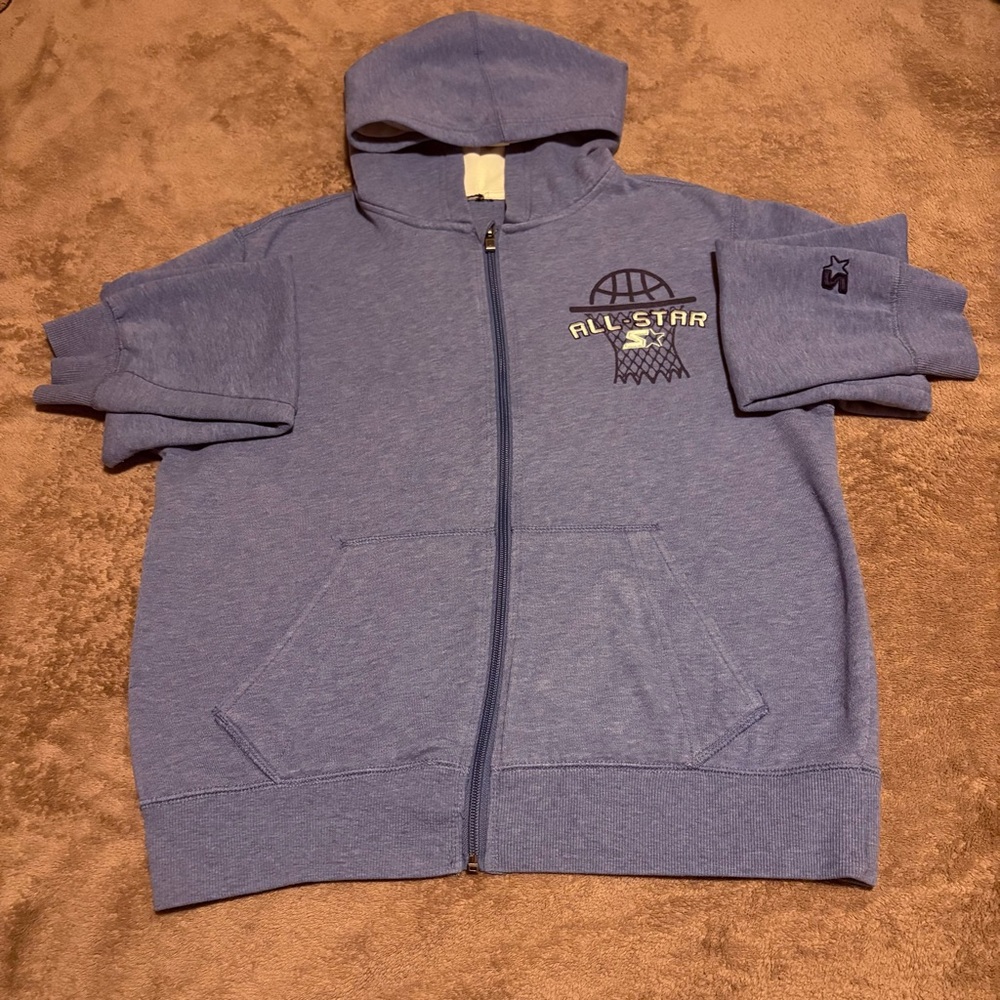 Vintage Starter All‑Star Zip‑Up Hoodie
Kid’s XL (14/16) Women’s S